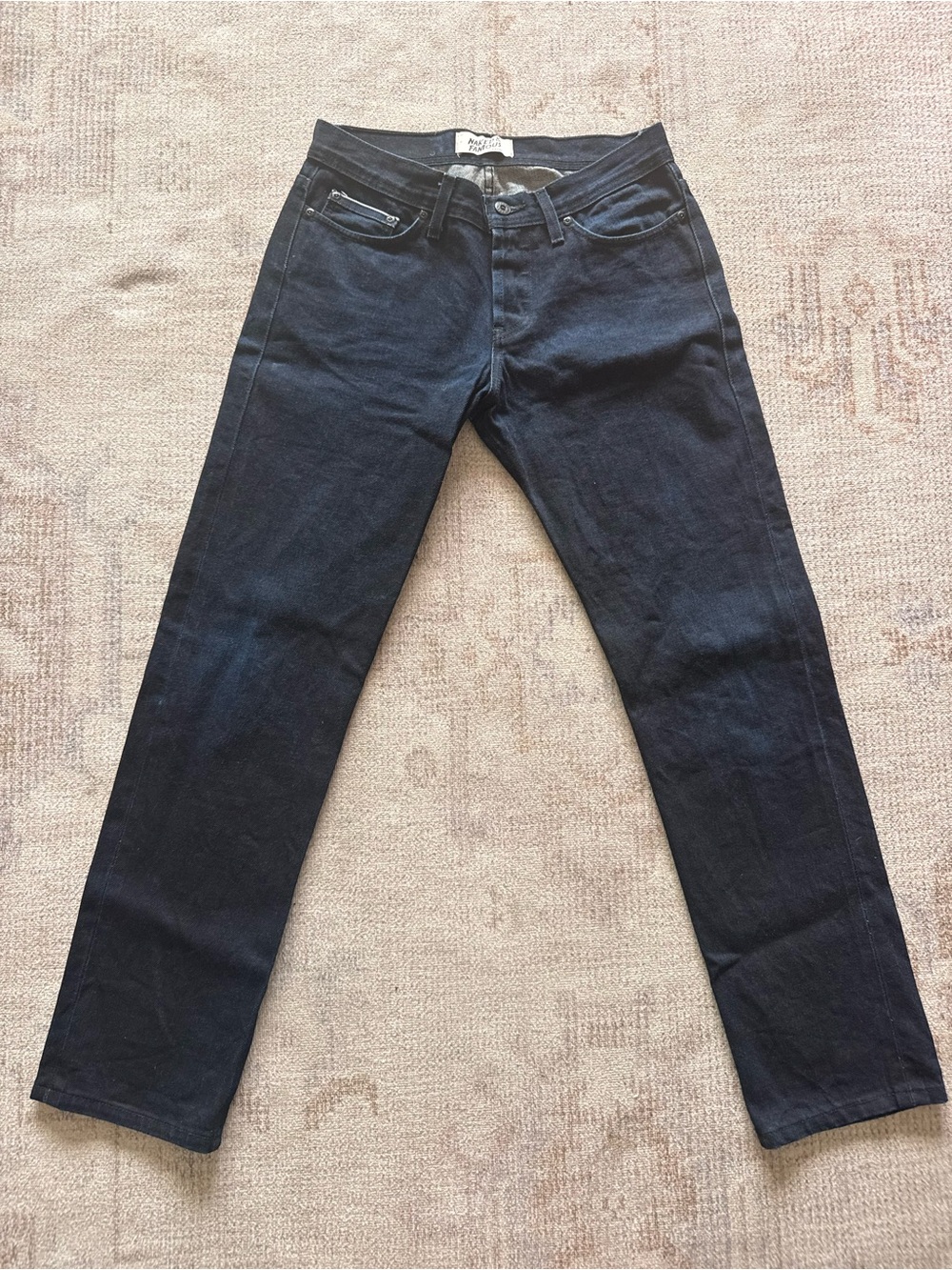 Naked & Famous Denim Men's Navy Slim Straight Jeans